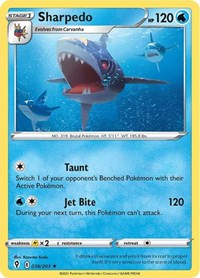 Sharpedo (036/203) [SWSH07 Evolving Skies]
