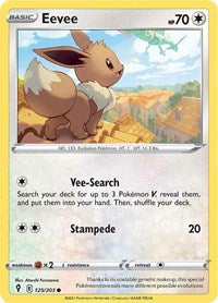 Eevee (125/203) [SWSH07 Evolving Skies]