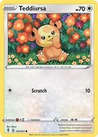 Teddiursa (126/203) [SWSH07 Evolving Skies]