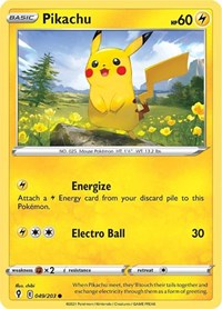 Pikachu (049/203) [SWSH07 Evolving Skies]