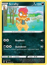 Scrafty (099/203) [SWSH07 Evolving Skies]