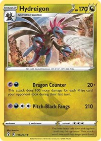Hydreigon (115/203) [SWSH07 Evolving Skies]