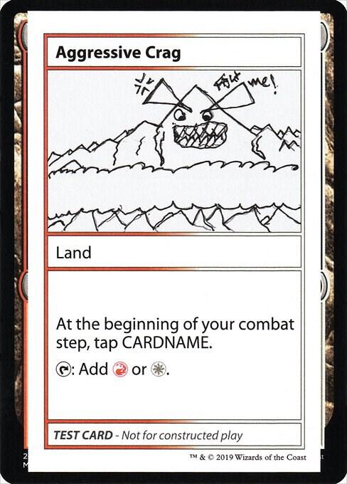 Aggressive Crag (No PW Symbol) [Mystery Booster: Convention Edition Exclusives]