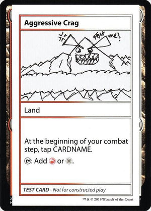 Aggressive Crag (No PW Symbol) [Mystery Booster: Convention Edition Exclusives]