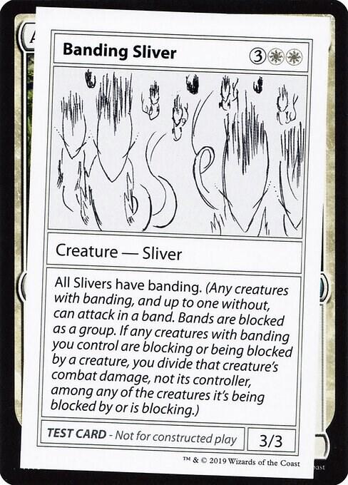 Banding Sliver (No PW Symbol) [Mystery Booster: Convention Edition Exclusives]