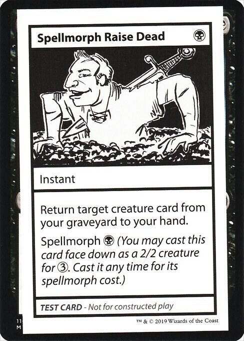 Spellmorph Raise Dead (No PW Symbol) [Mystery Booster: Convention Edition Exclusives]