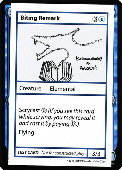 Biting Remark (No PW Symbol) [Mystery Booster: Convention Edition Exclusives]