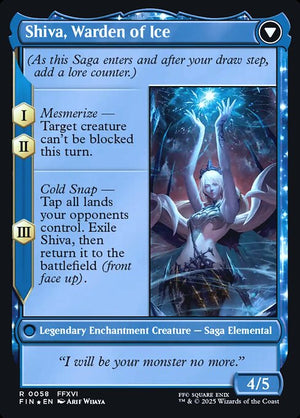 Jill, Shiva's Dominant // Shiva, Warden of Ice (58s) [Final Fantasy Promos] Reverse