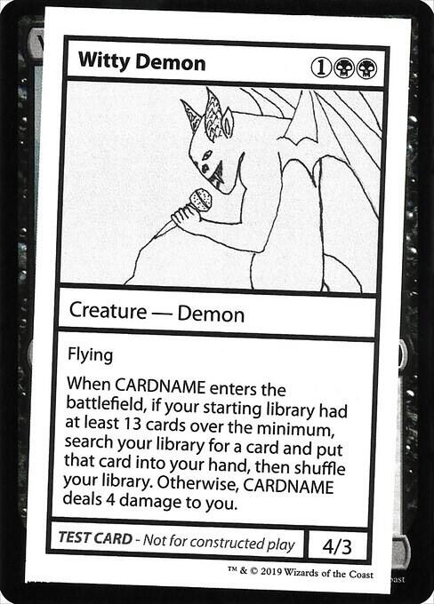Witty Demon (No PW Symbol) [Mystery Booster: Convention Edition Exclusives]