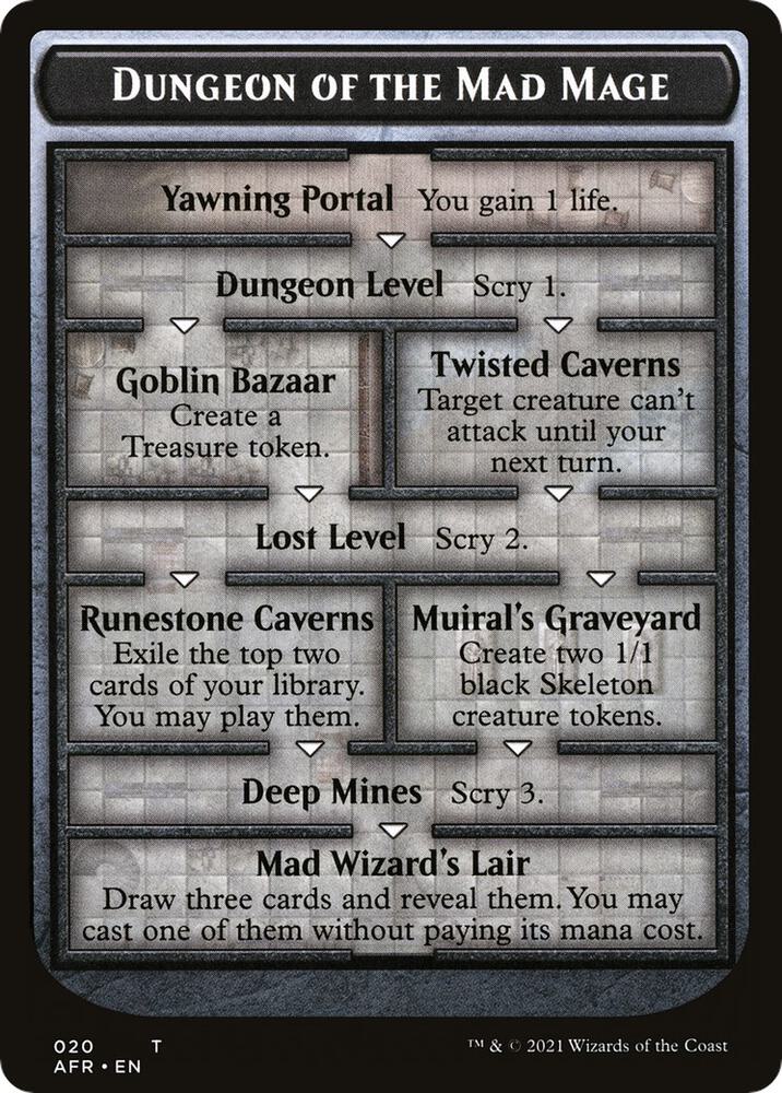 Dungeon of the Mad Mage // Tomb of Annihilation Double-Sided Token (20 // 22) [Adventures in the Forgotten Realms]