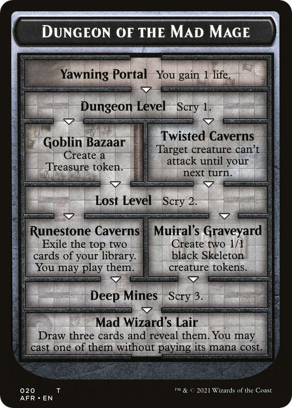 Dungeon of the Mad Mage // Tomb of Annihilation Double-Sided Token (20 // 22) [Adventures in the Forgotten Realms]