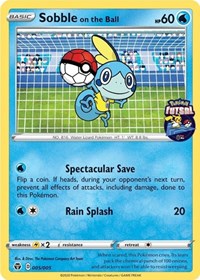 Sobble on the Ball - 005/005 (Pokemon Futsal) (005/005) [Miscellaneous Cards and Products]