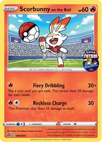 Scorbunny on the Ball - 004/005 (Pokemon Futsal) (004/005) [Miscellaneous Cards and Products]