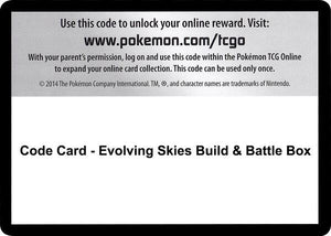Code Card - Evolving Skies Build & Battle Box [SWSH07 Evolving Skies]