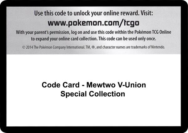 Code Card - Mewtwo V-UNION Special Collection [SWSH07 Evolving Skies]