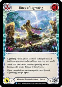 Rites of Lightning (Blue) (ELE072) [Tales of Aria (Unlimited)]