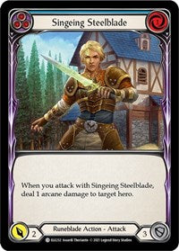 Singeing Steelblade (Blue) (ELE232) [Tales of Aria (Unlimited)]