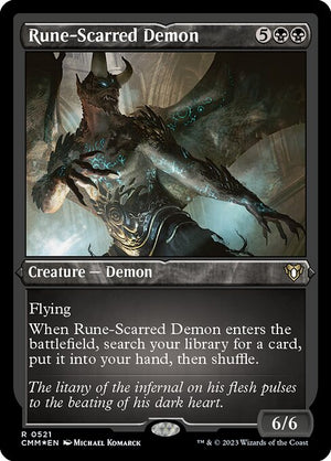 Rune-Scarred Demon (521) [Commander Masters]