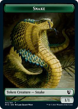 Snake // Spirit Double-Sided Token (11 // 2) [Midnight Hunt Commander]