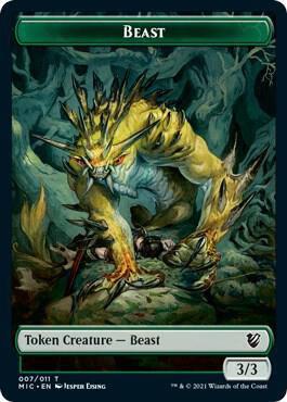 Beast // Spider Double-Sided Token (7 // 11) [Midnight Hunt Commander]