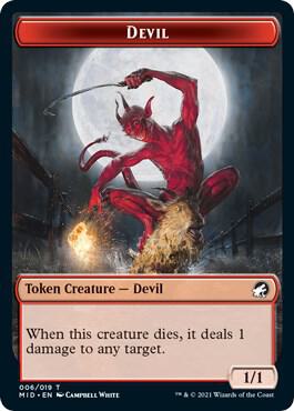 Devil Token (6) [Innistrad: Midnight Hunt]