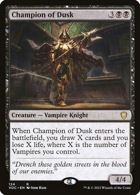 Champion of Dusk (124) [Crimson Vow Commander]