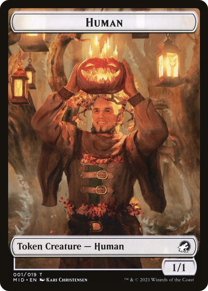 Human // Insect Double-Sided Token (1 // 9) [Innistrad: Midnight Hunt]