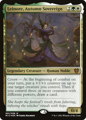 Leinore, Autumn Sovereign (Display Commander) - Thick Stock (1) [Midnight Hunt Commander]