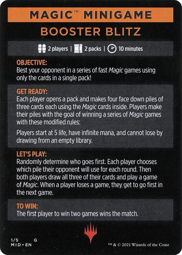 Magic Minigame: Booster Blitz (1) [Innistrad: Midnight Hunt]