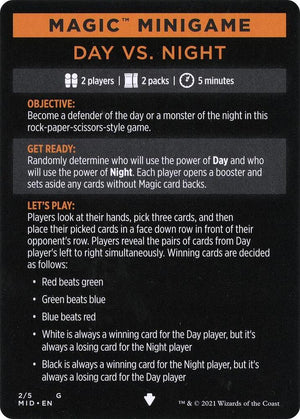 Magic Minigame: Day Vs. Night (2) [Innistrad: Midnight Hunt]