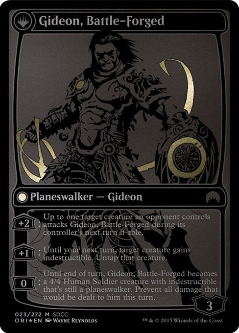 Kytheon, Hero of Akros // Gideon, Battle-Forged (23) [San Diego Comic-Con 2015] Reverse