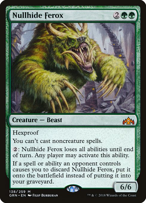 Nullhide Ferox (138) [Guilds of Ravnica]