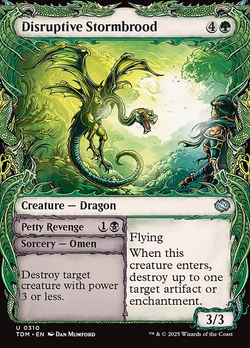 Disruptive Stormbrood // Petty Revenge (310) [Tarkir: Dragonstorm]