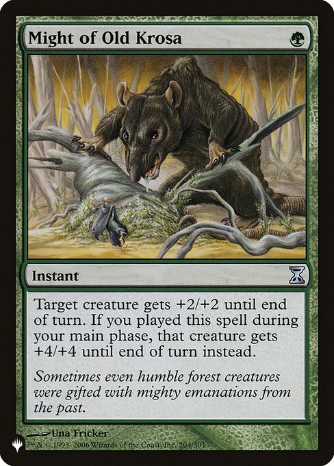 Might of Old Krosa (TSP-204) [The List]
