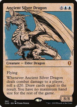Ancient Silver Dragon (382) [Commander Legends: Battle for Baldur's Gate] [Showcase]