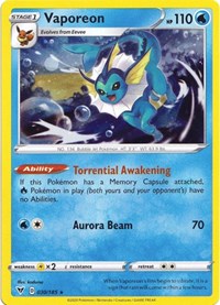 Vaporeon - 030/185 (Cosmos Holo) (030/185) [Miscellaneous Cards and Products]
