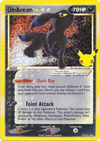 Umbreon Star (17/17) [Celebrations Classic Collection]