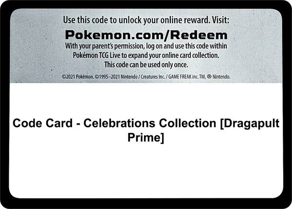 Code Card - Celebrations Collection [Dragapult Prime] [Celebrations]