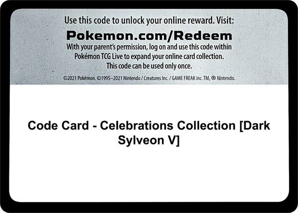 Code Card - Celebrations Collection [Dark Sylveon V] [Celebrations]