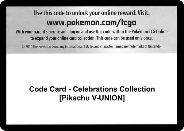 Code Card - Celebrations Collection [Pikachu V-UNION] [Celebrations]