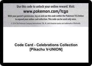 Code Card - Celebrations Collection [Pikachu V-UNION] [Celebrations]