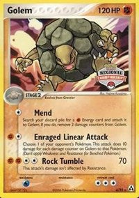 Golem - 6/92 (Regional Championships) (006/092) [League and Championship Cards]