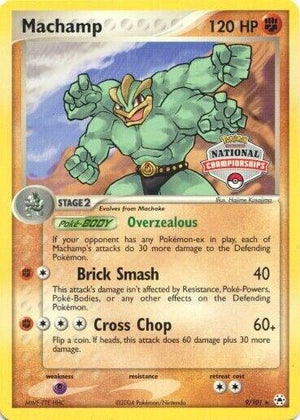 Machamp - 9/101 (National Championships) (009/101) [League and Championship Cards]