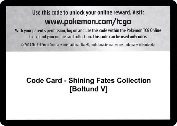 Code Card - Shining Fates Collection [Boltund V] [Shining Fates]