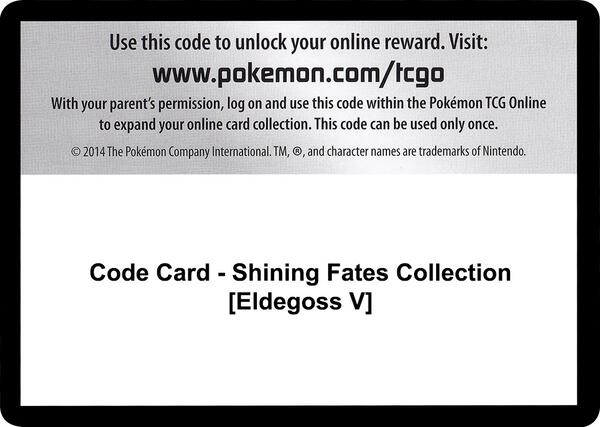 Code Card - Shining Fates Collection [Eldegoss V] [Shining Fates]