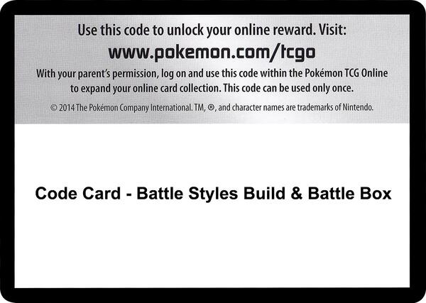 Code Card - Battle Styles Build & Battle Box [SWSH05 Battle Styles]