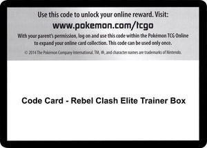Code Card - Rebel Clash Elite Trainer Box [SWSH02 Rebel Clash]