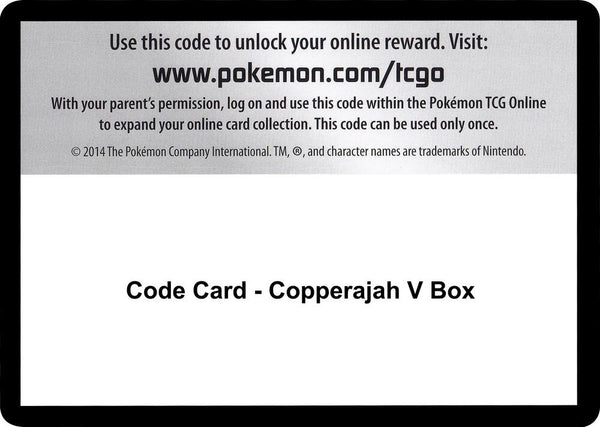 Code Card - Copperajah V Box [SWSH02 Rebel Clash]