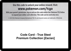 Code Card - True Steel Premium Collection [Zacian] [SWSH03 Darkness Ablaze]