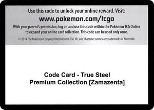 Code Card - True Steel Premium Collection [Zamazenta] [SWSH03 Darkness Ablaze]